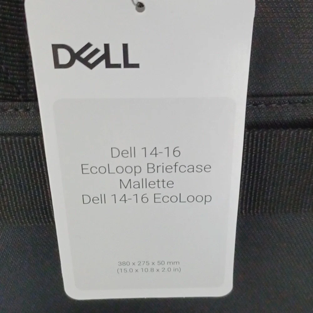 New Dell 14-16 Black EcoLoop Laptop Briefcase CC3624.